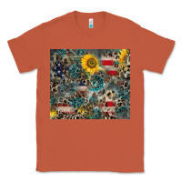 Copper America Flag Leopard Gemstone Sunflower Classic Tee - CowCowDesign