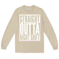 Mushroom straight outta night shift Long Sleeve Tee - linhVisuals