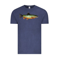 Vintage Denim Greenback Cutthroat Trout Fish Vintage Tee - RanaPortraitStore