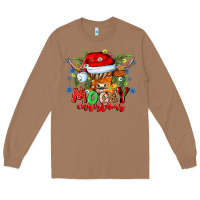 Toasted Coconut Mooey Christmas Long Sleeve Tee - CowhideDigitalArt