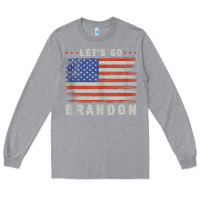Heather Grey let’s go brandon funny vintage american flag tank top Long Sleeve Tee - linhVisuals