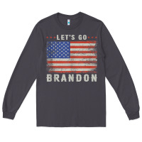 Smoke let’s go brandon funny vintage american flag tank top Long Sleeve Tee - linhVisuals