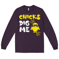 Plum chicks dig me Long Sleeve Tee - linhVisuals