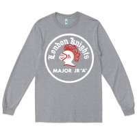 Heather Grey chl retro ohl knights Long Sleeve Tee - linhVisuals
