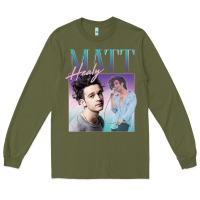 Army Green matt healy homage Long Sleeve Tee - linhVisuals
