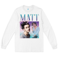White matt healy homage Long Sleeve Tee - linhVisuals