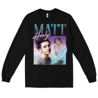 Black matt healy homage Long Sleeve Tee - linhVisuals