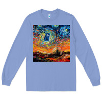 Colony Blue van gogh never saw gallifrey Long Sleeve Tee - linhVisuals