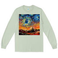 Matcha van gogh never saw gallifrey Long Sleeve Tee - linhVisuals