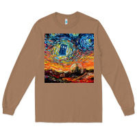 Toasted Coconut van gogh never saw gallifrey Long Sleeve Tee - linhVisuals