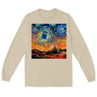 Mushroom van gogh never saw gallifrey Long Sleeve Tee - linhVisuals