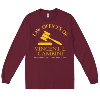 Burgundy vincent gambini law offices Long Sleeve Tee - linhVisuals