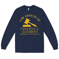 Navy vincent gambini law offices Long Sleeve Tee - linhVisuals