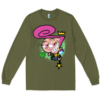 Army Green wanda Long Sleeve Tee - linhVisuals