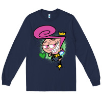 Navy wanda Long Sleeve Tee - linhVisuals