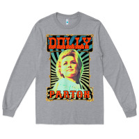 Heather Grey #parton vintage Long Sleeve Tee - linhVisuals