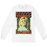 White #parton vintage Long Sleeve Tee - linhVisuals
