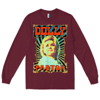 Burgundy #parton vintage Long Sleeve Tee - linhVisuals