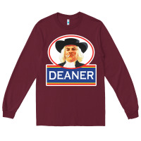 Burgundy deaner oats Long Sleeve Tee - linhVisuals