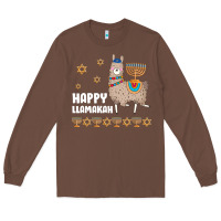 Chestnut happy llamakah llama withorah jewish Long Sleeve Tee - linhVisuals
