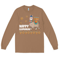 Toasted Coconut happy llamakah llama withorah jewish Long Sleeve Tee - linhVisuals