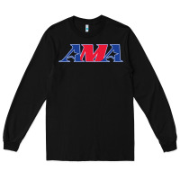 Black american motorcyclist association (AMA) Long Sleeve Tee - linhVisuals