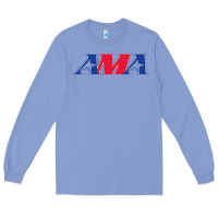 Colony Blue american motorcyclist association (AMA) Long Sleeve Tee - linhVisuals