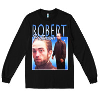 Black #robert pattinson Long Sleeve Tee - linhVisuals
