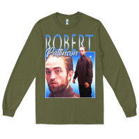 Army Green #robert pattinson Long Sleeve Tee - linhVisuals