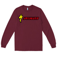 Burgundy Specialized Bikes Bicycle Long Sleeve Tee - linhVisuals