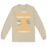 Mushroom i play disc golf because i like it not Long Sleeve Tee - linhVisuals