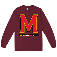 Burgundy maryland terr Long Sleeve Tee - linhVisuals