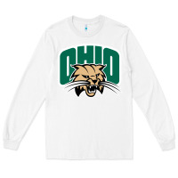 White ohio bobc Long Sleeve Tee - linhVisuals