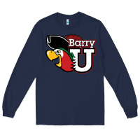 Navy barry Long Sleeve Tee - linhVisuals