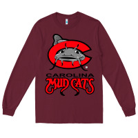 Burgundy the-carolina-mudcats-merch Long Sleeve Tee - linhVisuals