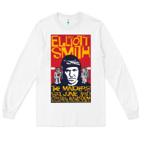 White Elliott Smith Long Sleeve Tee - linhVisuals