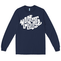 Navy modest mouse Long Sleeve Tee - linhVisuals