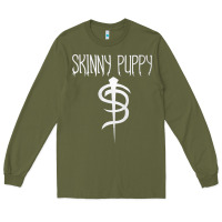 Army Green Skinny Puppy Long Sleeve Tee - linhVisuals