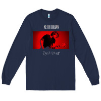 Navy keith urban 1 Long Sleeve Tee - linhVisuals