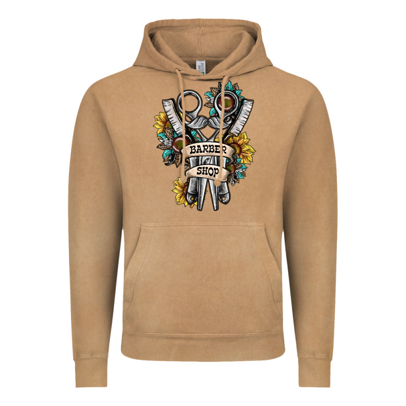 Barber Shop Vintage Hoodie by SublimationCraftShop | Teevron