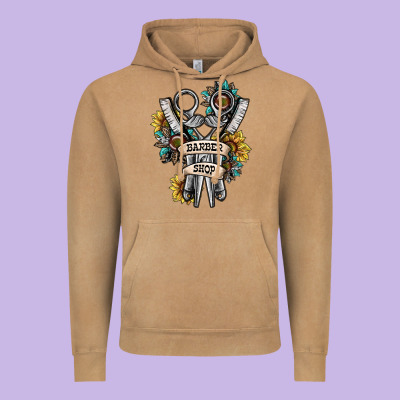 Barber Shop Vintage Hoodie Designed By Sublimationcraftshop