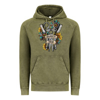 Vintage Olive barber shop Vintage Hoodie - SublimationCraftShop