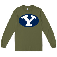 Army Green byu couga s Long Sleeve Tee - linhVisuals