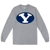 Heather Grey byu couga s Long Sleeve Tee - linhVisuals