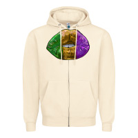 Sandshell mardi gras kiss Zipper Hoodie - RanaPortraitStore