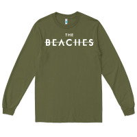 Army Green the beaches Long Sleeve Tee - linhVisuals
