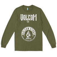 Army Green Volcom Style Long Sleeve Tee - linhVisuals