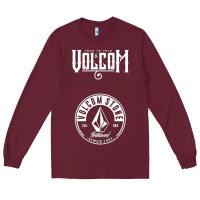 Burgundy Volcom Style Long Sleeve Tee - linhVisuals