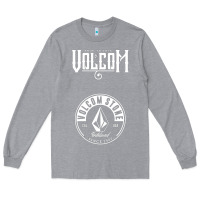 Heather Grey Volcom Style Long Sleeve Tee - linhVisuals