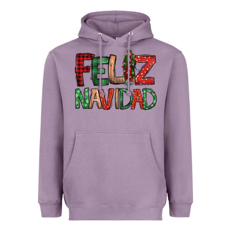 Feliz Navidad Our Lady Of Guadalupe Christmas Heavyweight Hoodie by Jasminsmagicworld | Teevron